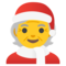 Mx Claus emoji on Google